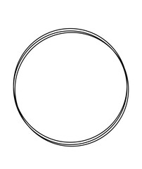 Circle clip art design on plain white transparent isolated background for card, shirt, hoodie, sweatshirt, apparel, tag, mug, icon, poster or badge