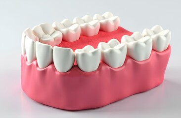 Teeth and dental tools. Dental care. Dental prosthesis.