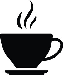 Coffee clip art design on plain white transparent isolated background for card, shirt, hoodie, sweatshirt, apparel, card, tag, mug, icon, poster or badge