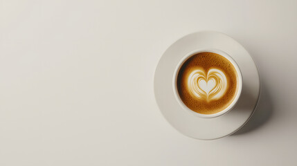 Beautifully Crafted Espresso with Delicate Latte Art in a Minimalist Setting