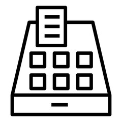 cash register vector icon