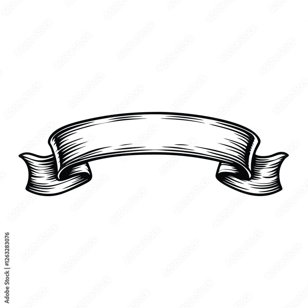 Poster create a vector illustration of an editable ribbon banner with space for text, suitable for celebrat
