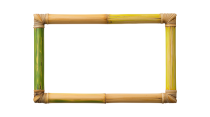 Eco-friendly bamboo frame with visible joints and texture