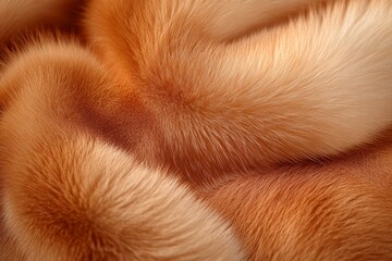 Close-Up of Animal Fur Texture, Showcasing Soft and Dense Quality