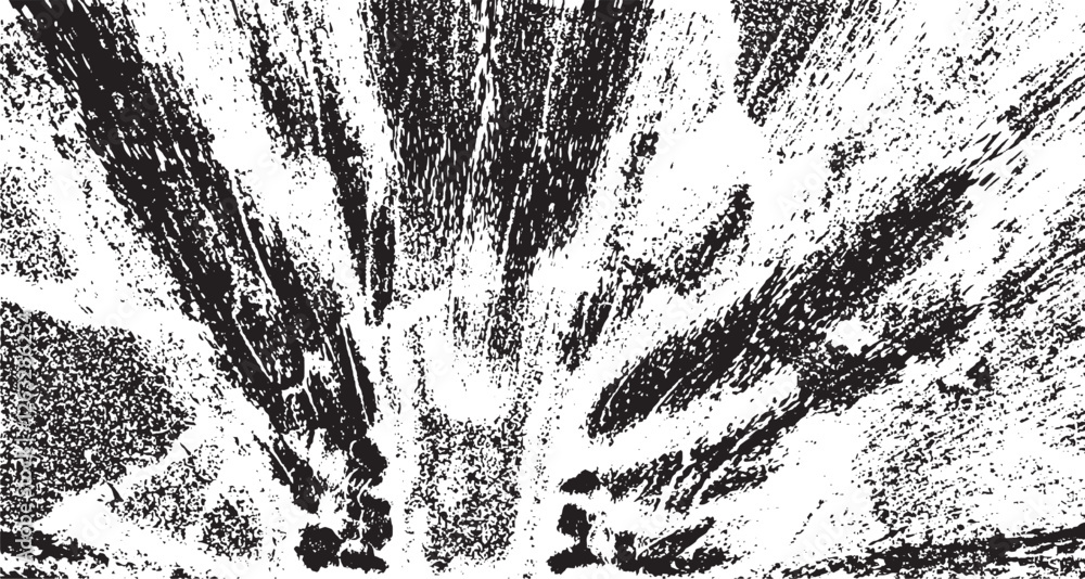 Poster monochrome texture composed of irregular graphic elements. distressed uneven grunge background. abst