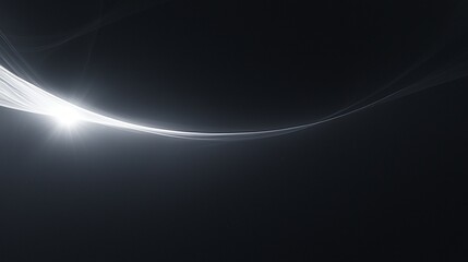 Abstract light wave, dark background, website banner