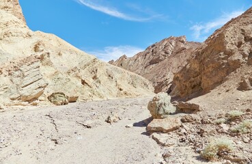 Death Valley National Park's Golden Canyon, home to the Red Cathedral