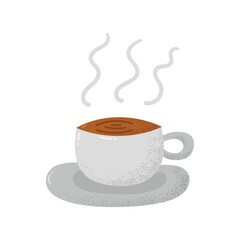 Cup of coffee hand drawn doodle vector illustration design