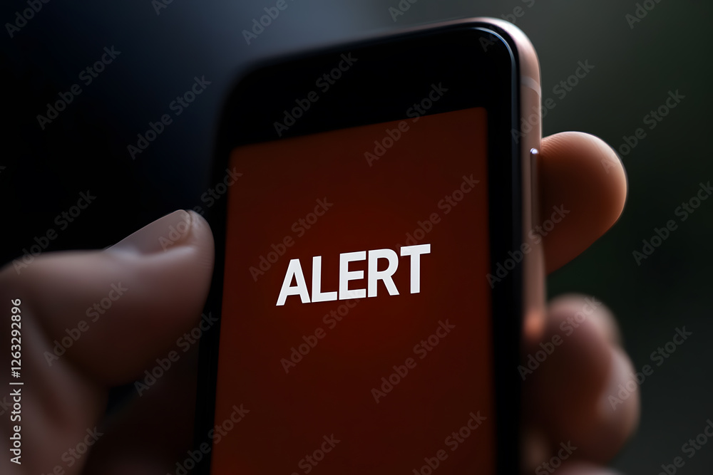 Poster mobile device displaying an 