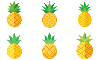 collection of pineapple