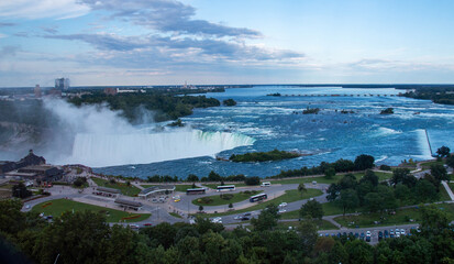 View from Above of Niagara Falls Horseshoe Falls