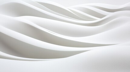 Fototapeta premium Ethereal snow-covered landscape with undulating fluffy mounds, smooth and untouched surface, pure white glow, high-resolution winter fantasy setting