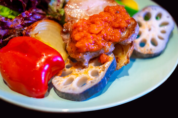 野菜と肉のワンプレート	