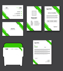 corporate stationary design,business card,Id card,letterhead, envelope, vector template