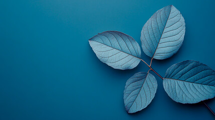 Minimalist Aesthetic Background with Elegant Leaf Accents