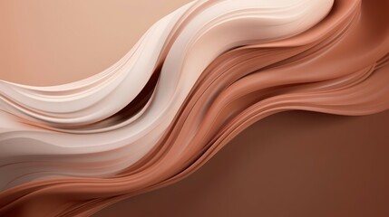 Elegant Mocha Mousse Pantone 2025 with Clean Lines and Smooth Swirl 