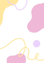 Abstract Colorful Graphic with Playful Shapes