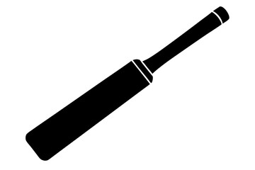 cricket bat icon silhouette vector illustration