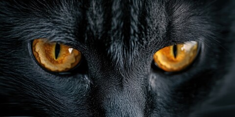 Black Cat's Eyes Close-Up