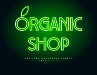 Vector Advertising signboard Grill Food. Trendy Geometric Font. Cool Digital Alphabet Letters and Numbers set.