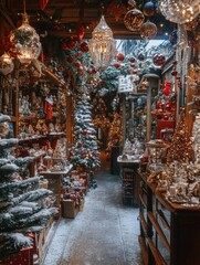 Fototapeta premium Christmas decorations Store