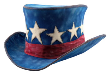Festive patriotic hat usa product studio celebration isolated on transparent background