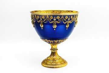 Blue Gold Vase Table