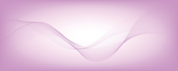 abstract pink gradient background with waves