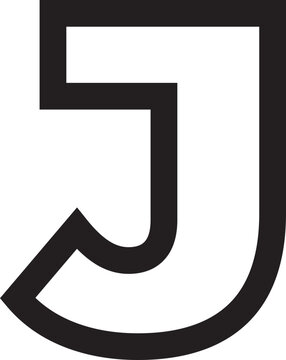 recommend clip art: Alphabet Vetor Letter J outline 