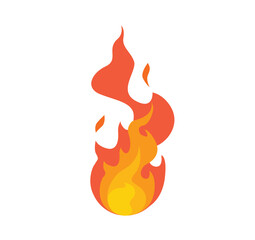 fire symbol icon vector illustration isolated on white background