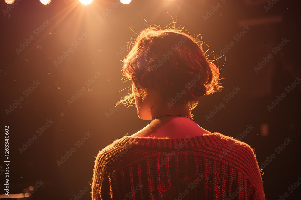 Poster ai generative image of audience enjoying a live performance in theater