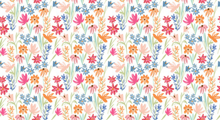 Seamless flower pattern. Abstract pattern. Textile print pattern