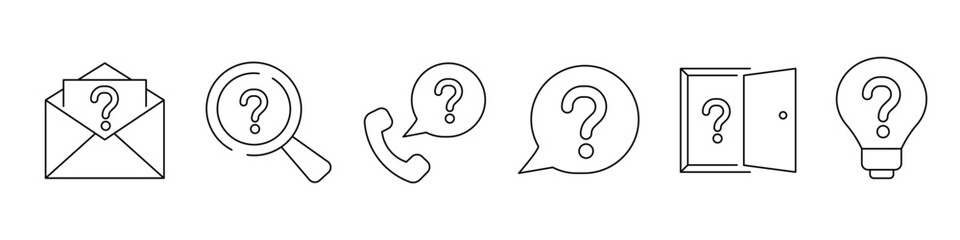 question icon. question icon set