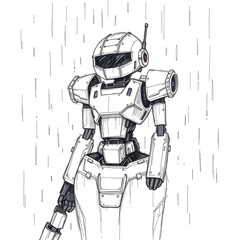 robot cyborg soldier