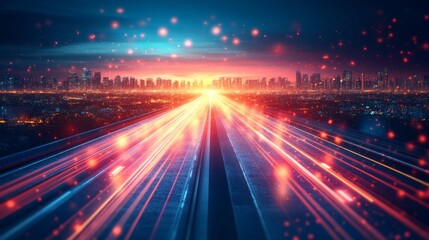 Fototapeta premium Fully Automated Industry 4.0 Manufacturing Facility with Advanced Robotics and Intelligent Systems