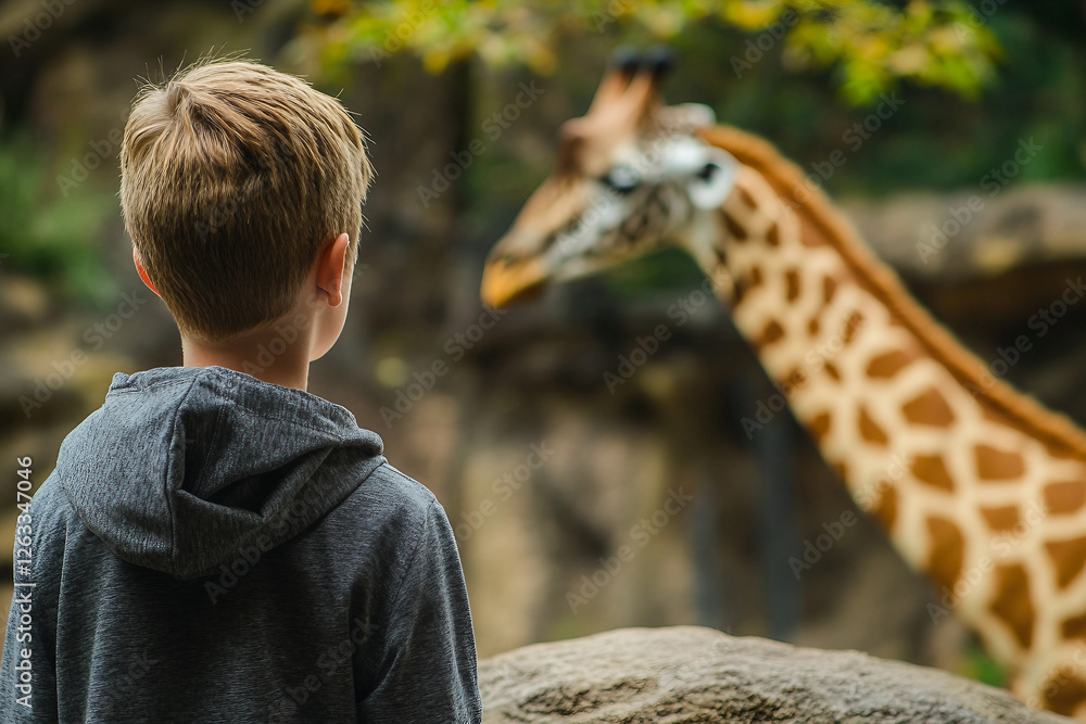 Poster children on a field trip to the zoo generative ai image
