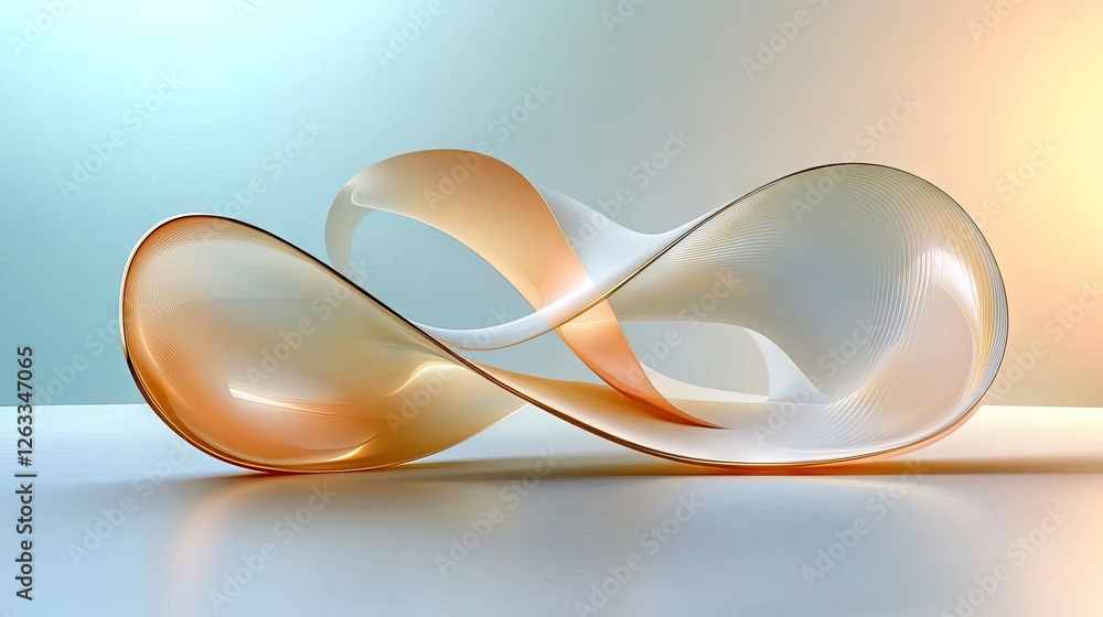 Poster a modern abstract white backdrop with a smooth wave gradient, perfect for professional use.