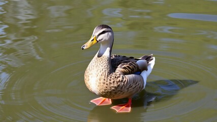 Graceful Duck in Its Natural Habitat