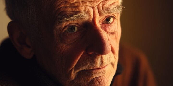 Man with serious expression