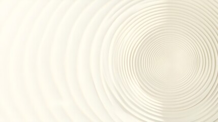 Abstract Concentric Circles Cream White Design