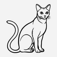 vector illustration of a cat