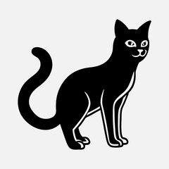 black cat vector illustration
