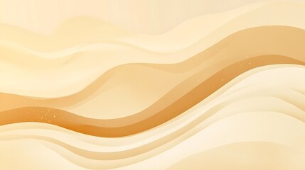 Abstract Beige and Gold Wave Background Design