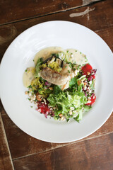 Salad with fish 