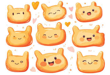 set of funny animals