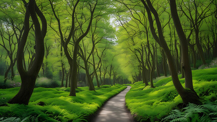 Morning in the forest 