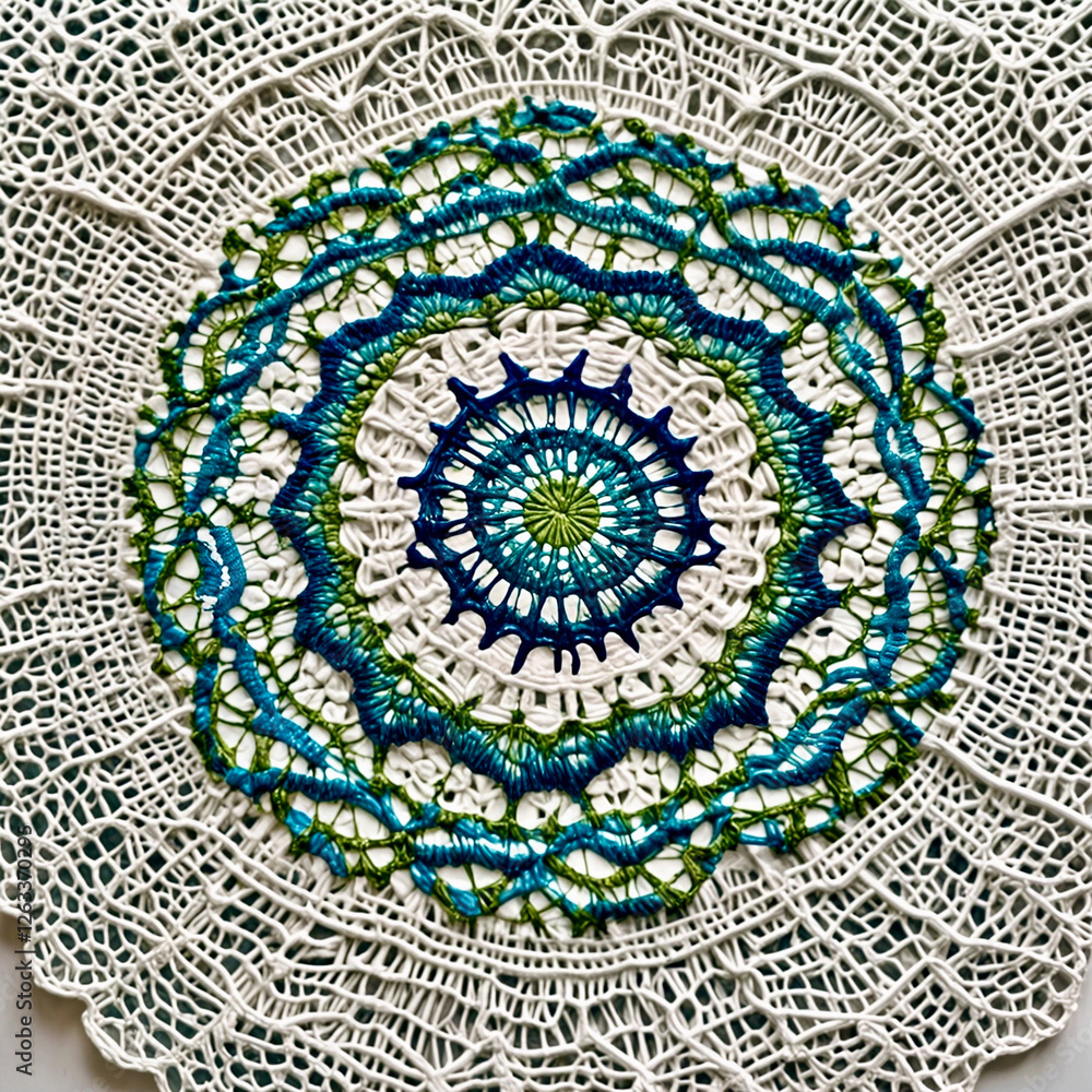 Canvas Prints crocheted doily 