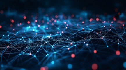 A beauty futuristic abstract background in a high-tech style. Shining lines and patterns resembling neural networks, connections, and digital circuits.