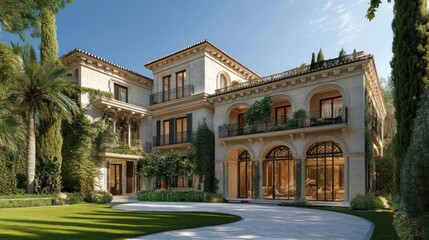Luxurious Italianate Estate in a Pristine Garden Setting