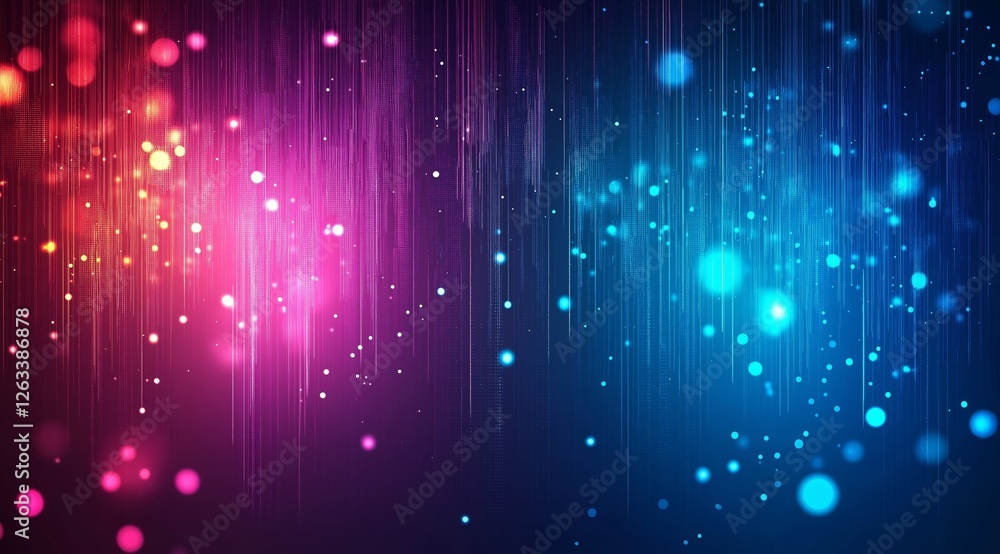 Poster a beauty futuristic abstract background in a high-tech style. shining lines and patterns resembling 